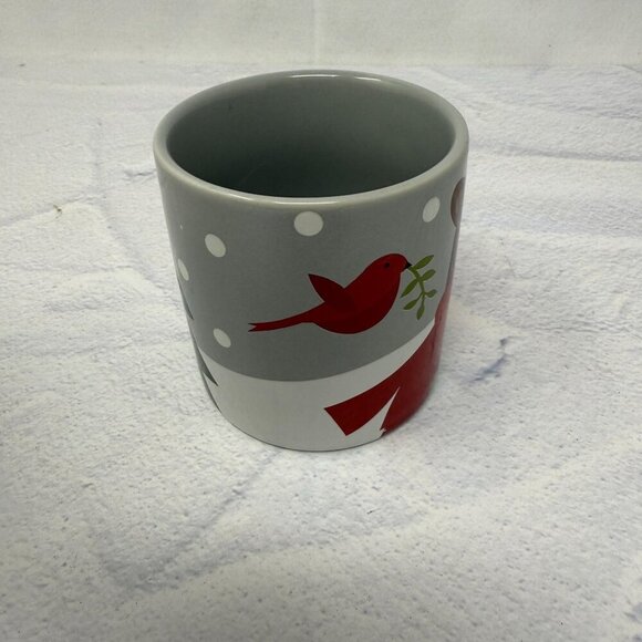 Crate & Barrel Christmas Winter Holiday Teddy Bear Mug Joan Anderson Child Size - Picture 3 of 7